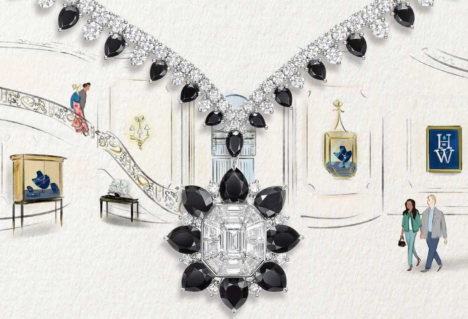 HARRY WINSTON MARBLE MARQUETRY